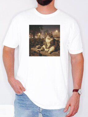 Cat Funny Graphic Tee, Cute Cat Shirt, Gift Foor Cat Lover